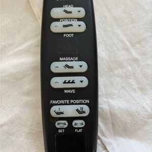 Black Adjustable Bed Remote Control